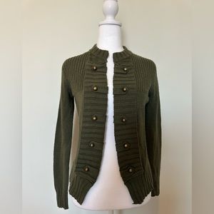 Women’s Military Style Open Front Sweater by Venus